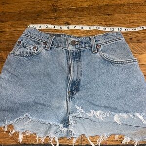 levi’s jean short cut offs